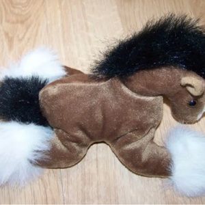 Seaworld Sea World 8" Bean Bag Plush Stuffed Animal Clydesdale Horse Pony